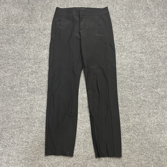 Athleta Stellar Trouser Pants Womens 4 Black Slim Fit Stretch Dress Workwear - Picture 1 of 11